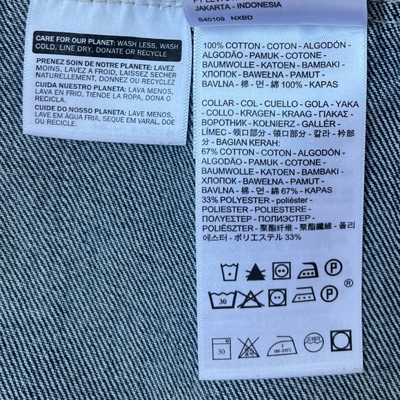 Levi's Denim Jacket with Beige Corduroy Collar Men Size XXL - Picture 10 of 10